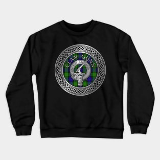 Clan Gunn Crest & Tartan Knot (Old Norse) Crewneck Sweatshirt